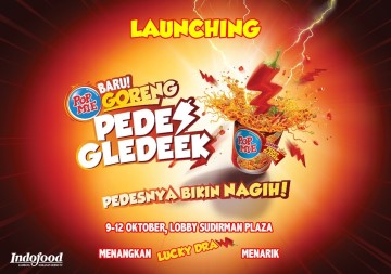  Launching promo Popmie Goreng Pedes Gledek