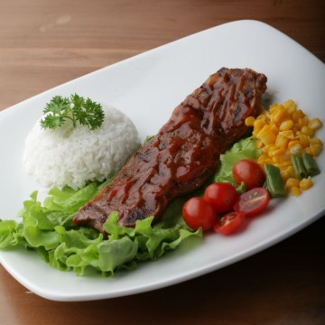 Nasi Iga Sapi Bumbu Kecap