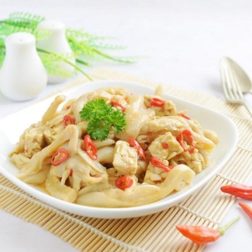  Tempe Jamur Tiram Pedas